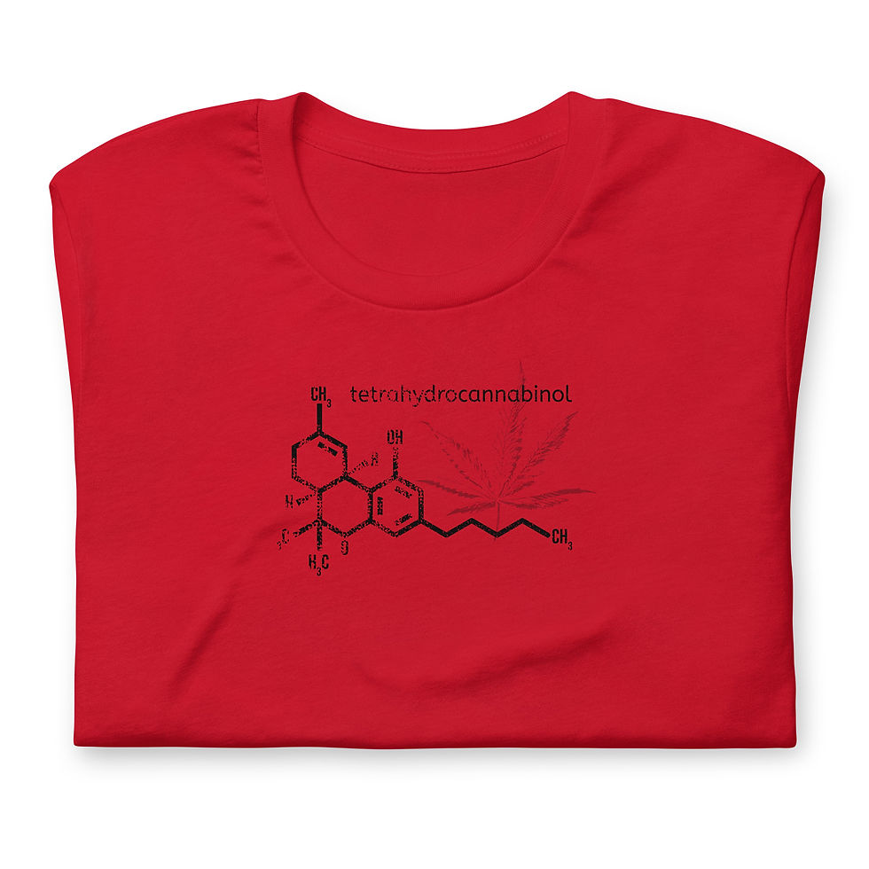 Thumbnail: THC Molecule T-shirt - Unisex