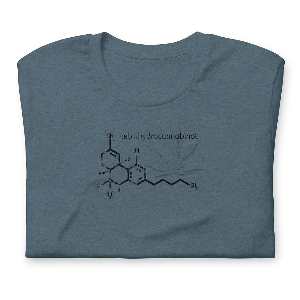 Thumbnail: THC Molecule T-shirt - Unisex