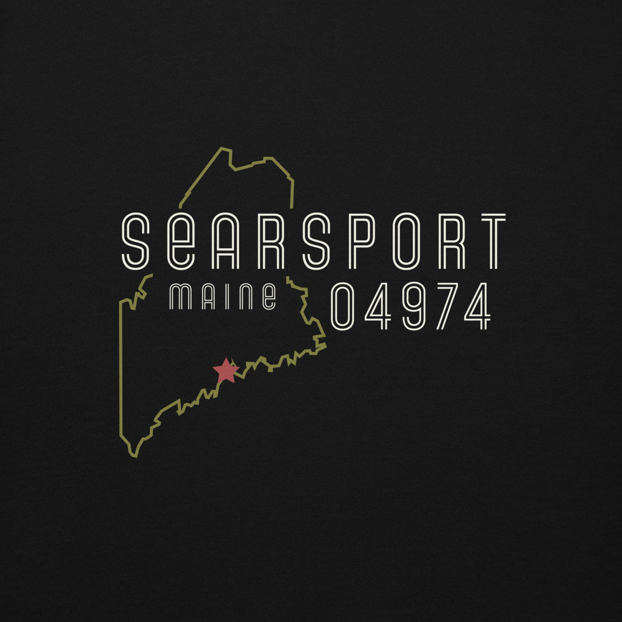 Searsport, Maine 04974 - Unisex Hoodie