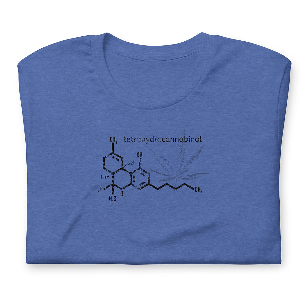 Thumbnail: THC Molecule T-shirt - Unisex