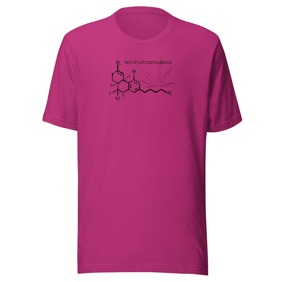Thumbnail: THC Molecule T-shirt - Unisex