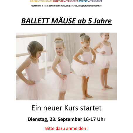Ballett Mäuse ab 5 Jahre