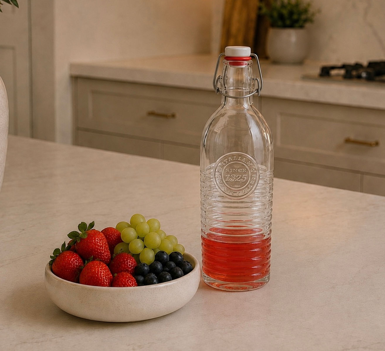 1.2L Glass Swing Top Bottle