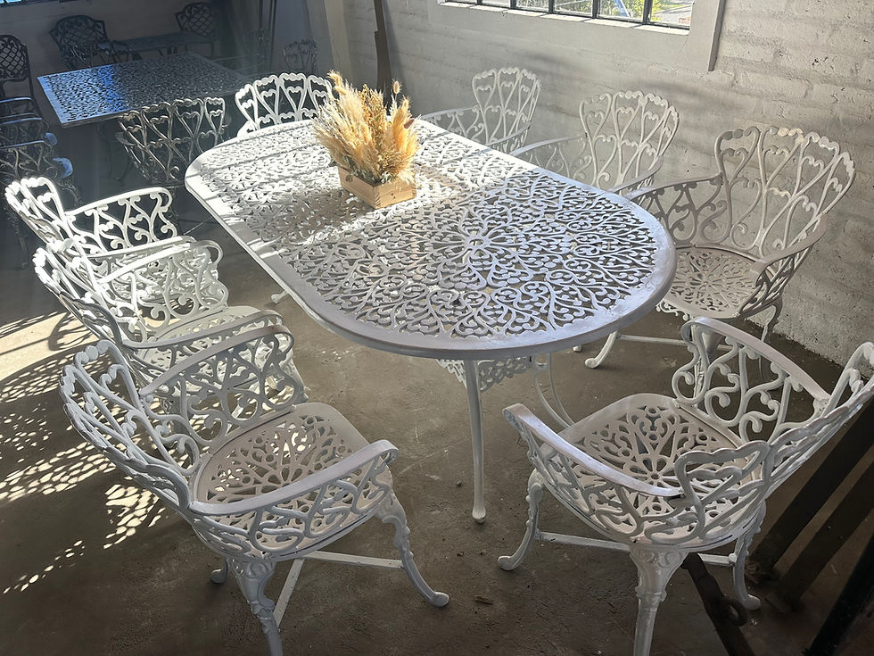 uego de Jardin para 8 personas, muebles exterior