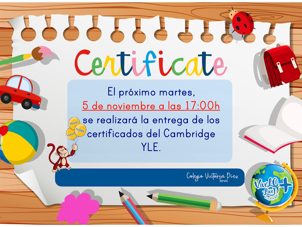 #felicessereis #cambridge #colegiovictoriadiez #elcolequemásmola #teruel #english
