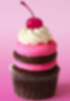 Pink Cherry Macaron Cupcake