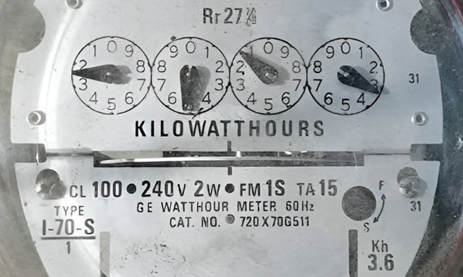 Electric meter - Circulated