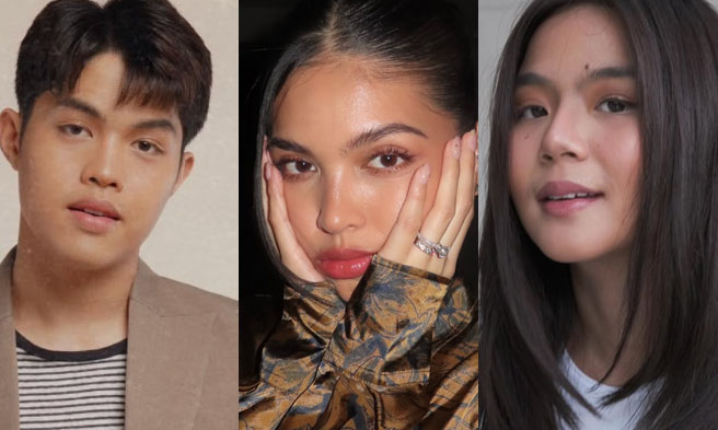 Elijah Canlas, Maine Mendoza at Miles Ocampo - IG