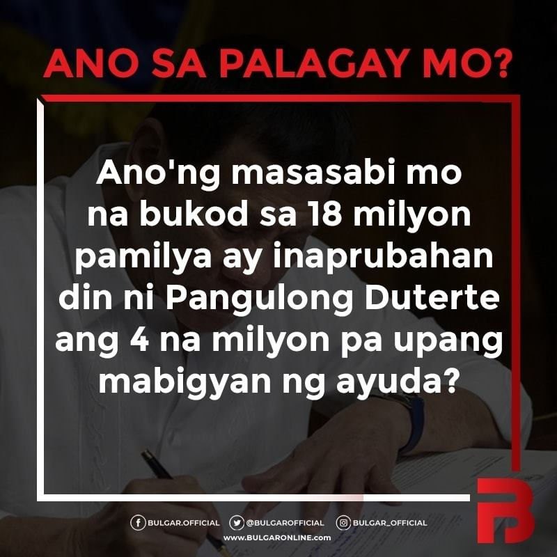 ANO SA PALAGAY MO? - May. 2, 2020