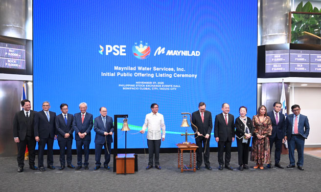 November 7 - Maynilad marks historic debut on the Philippine Stock Exchange