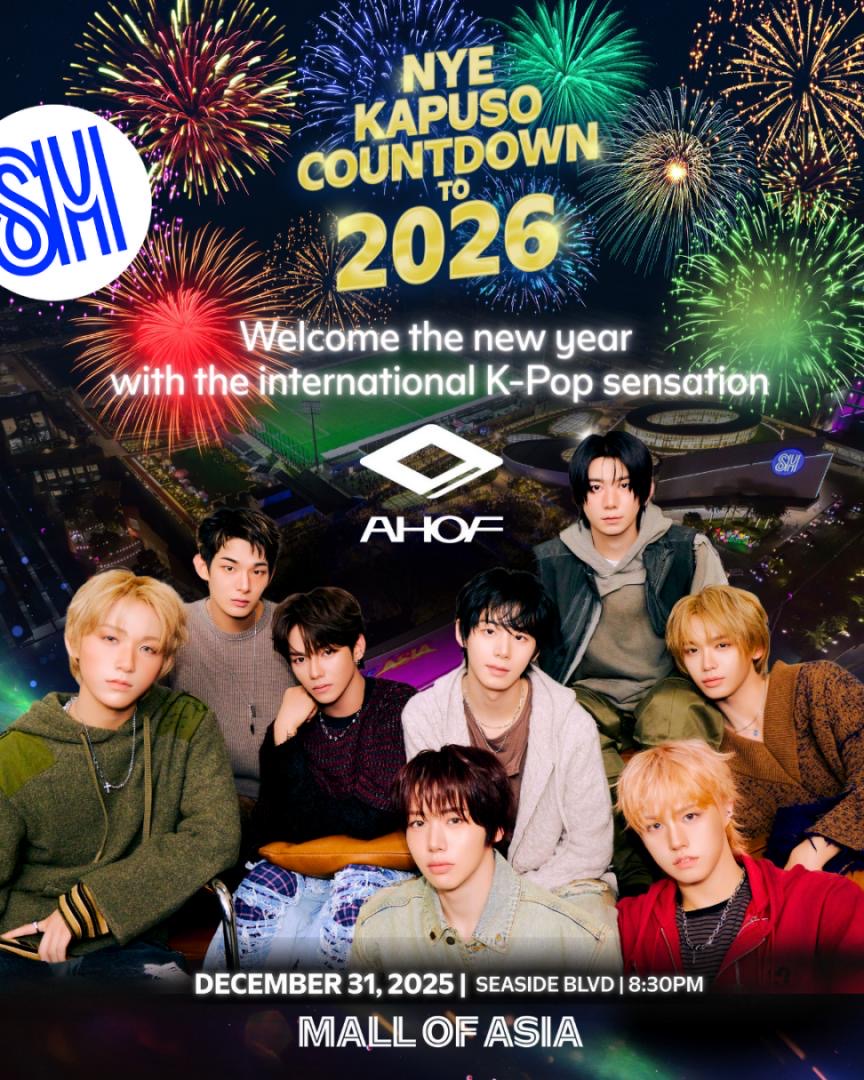 AHOF leads SM Mall of Asia’s epic NYE Kapuso Countdown to 2026