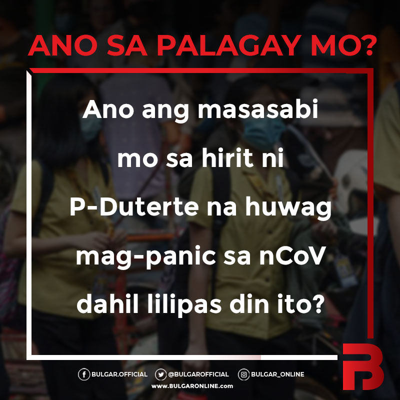 ANO SA PALAGAY MO? - Feb. 5, 2020