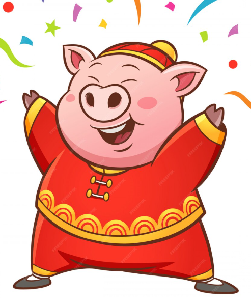 Year of the Horse 2026 Zodiac Sign Fire Horse - PIG