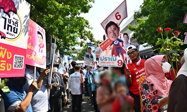 The Thai election is scheduled for May 14 with early voting this Sunday - File Lillian Suwanrumpha-AFP