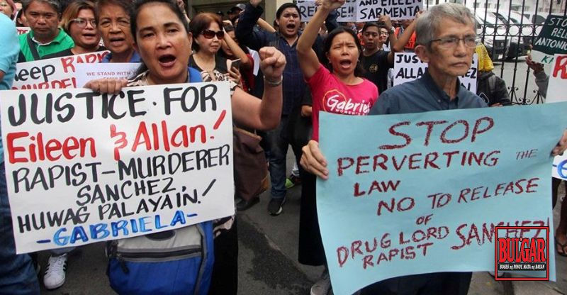 Kilos-protesta sa DOJ upang kondenahin ang napabalitang pagpapalaya sa convicted rapist at murderer na si dating mayor Antonio Sanchez - Bulgar News Scoop Aug. 25, 2019