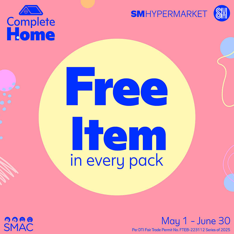 SM HYPERMARKET FREE ITEM
