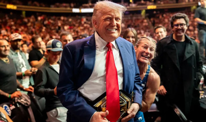Si Pangulong Trump sa UFC event - BBC.jpg