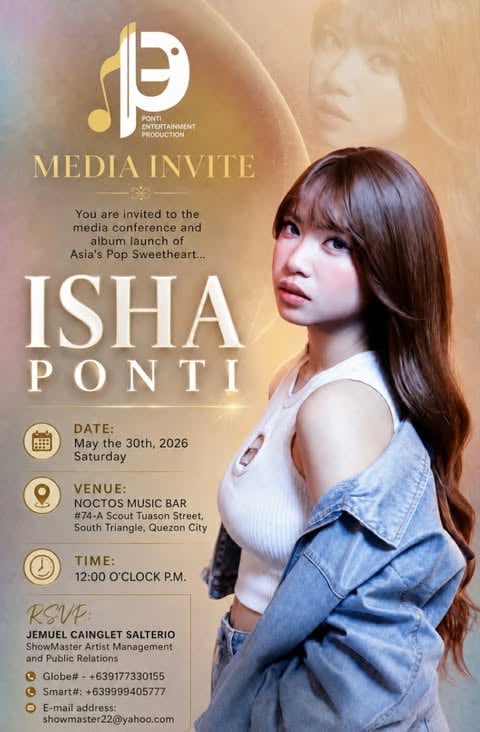 successful debut concert niya last year sa Music Museum titled The Next Ones, ang pagbuo naman sa kanyang bagong album titled LIKAS ang kinarir ng singer-songwriter na si Isha Ponti.