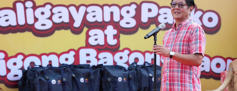 Balik Sigla Balik Sayan kasama si Pangulong Bongbong Marcos. A nationwide gift giving day.