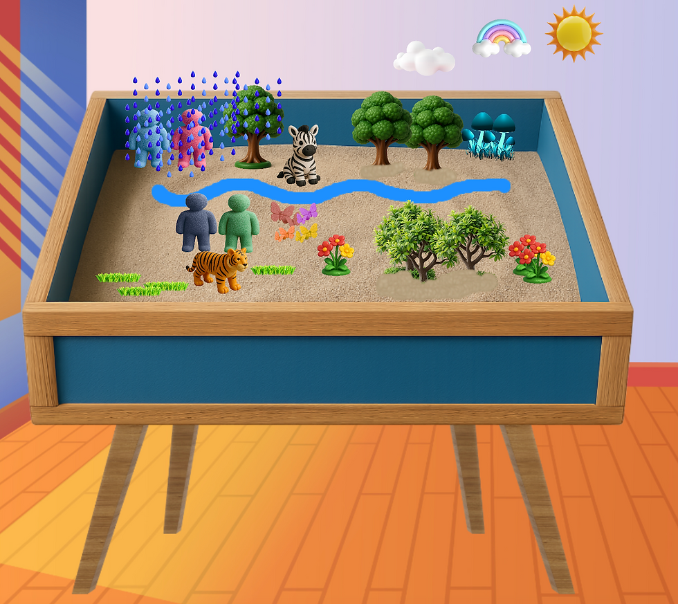 Online sand trays are fun and effective for virtual therapy sessions. 