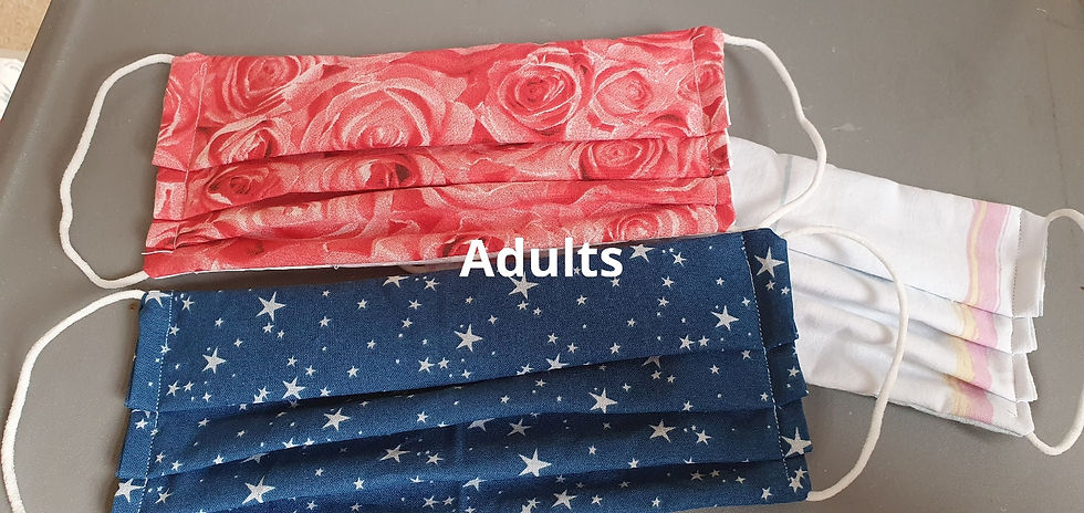 Masks with soft cotton elastic 