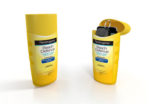 Neutrogena Beach Defence Sunscreen Bottle Packaging Design FMCG Health Grocery Supermarket Semcom