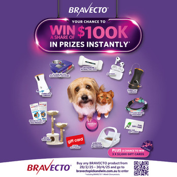 Semcom Promotional Design Agency Creative Consumer Promotion Design and Implementation for MSD Bravecto Pet Products including Instant WIN Entry Website, POS Displays and Prize Fulfilment
