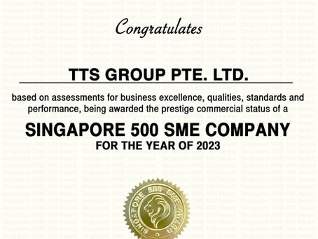 TTS Group Awarded with SME 500 2023