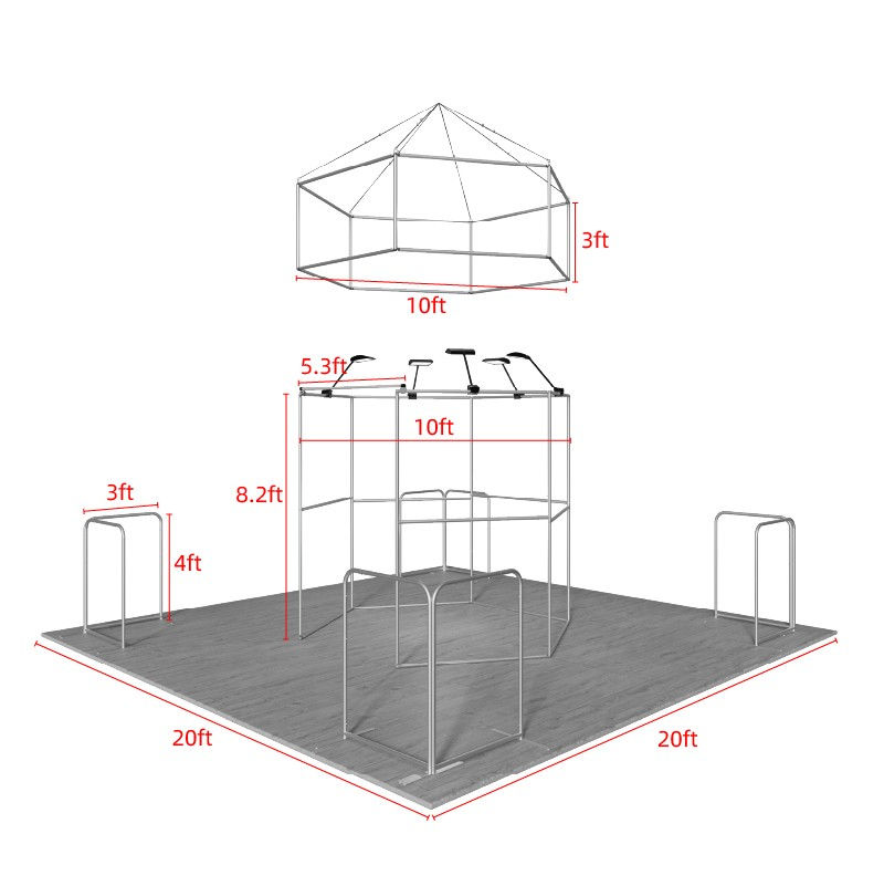 Thumbnail: 20x20ft Trade Show Booth Kit D-2