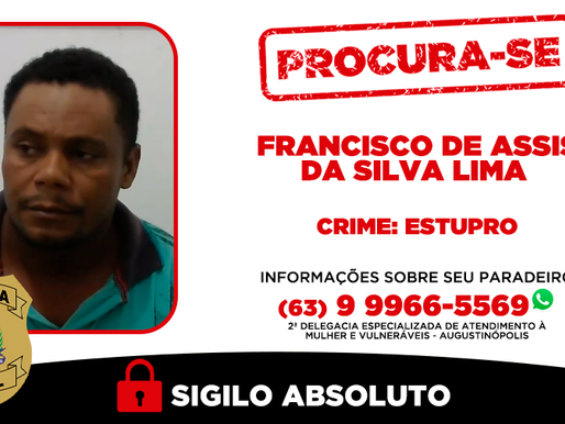 Polícia Civil do Tocantins procura suspeitos de estupros ocorridos em Augustinópolis