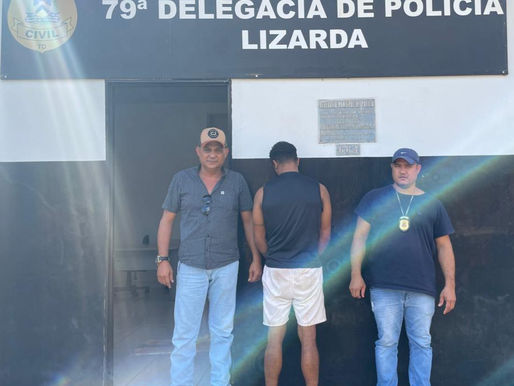 Em Lizarda, PolÃcia Civil prende foragido da Justiça do Maranhão