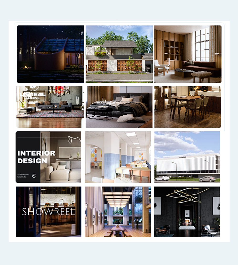 Interior design showcase: rooms, furniture, and decor
