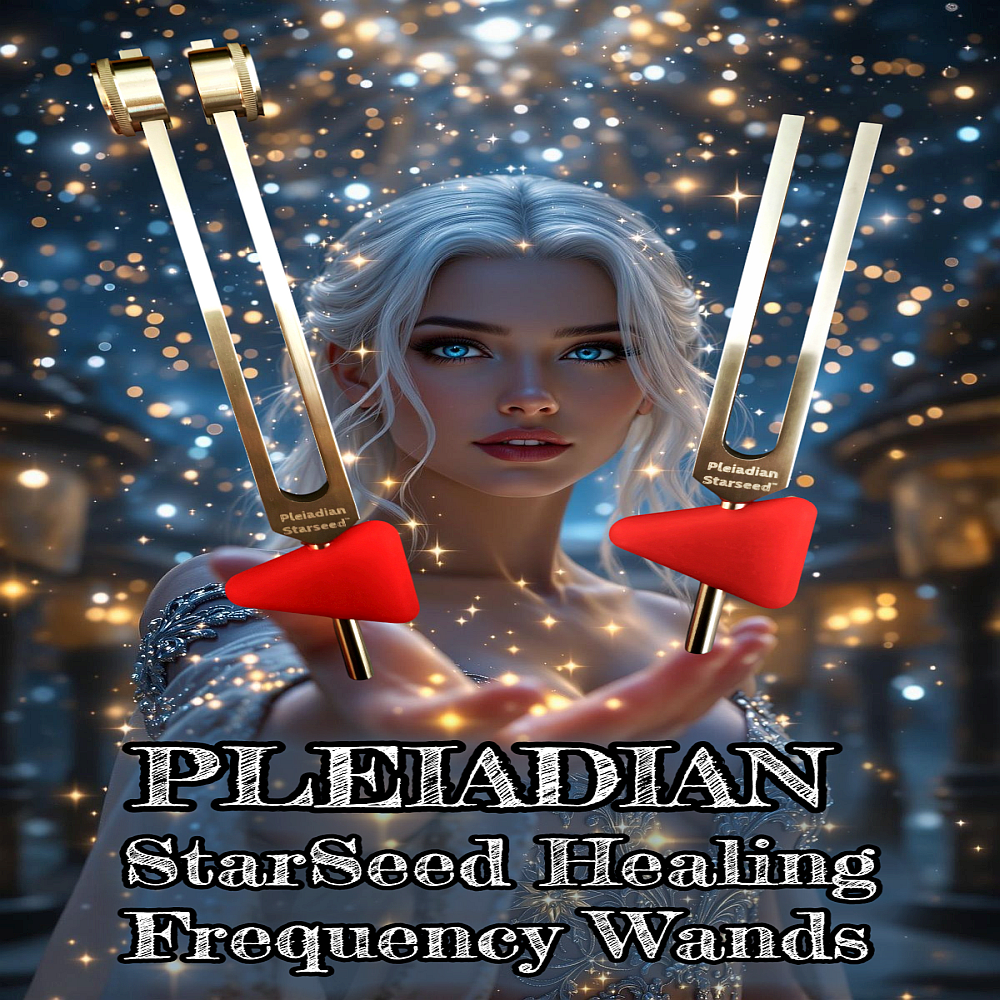 Pleiadian StarSeed Healing Frequency Wand Set ™ Tuning Forks