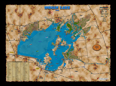 Indian Lake Ohio Map Blanket, Where's Waldo