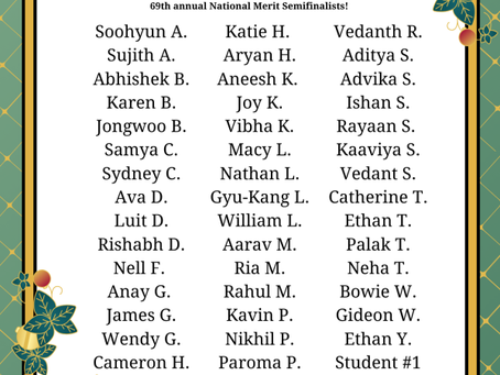 [버클리아카데미] 2024 National Merit Scholarship Semifinalists