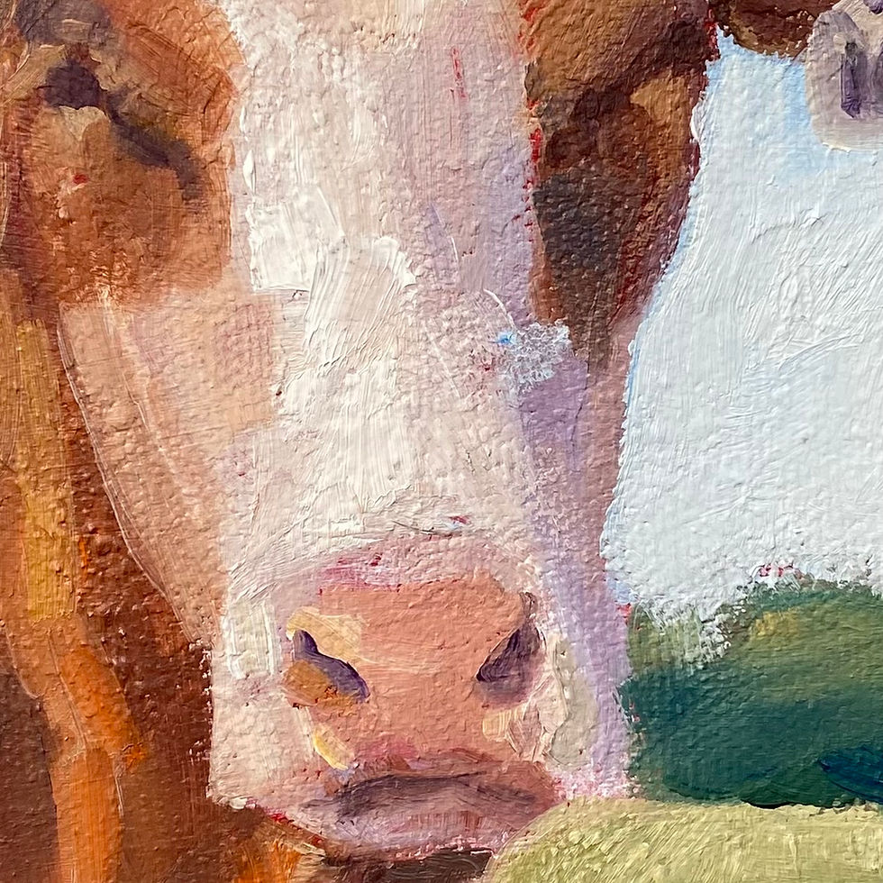 Thumbnail: Cattle herd painting by Kristin Kueber Canadian Western and Rural Artist