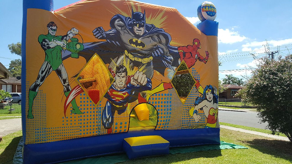 Justice League Jumping Castle Hire