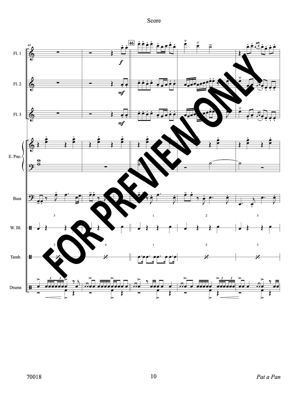 Thumbnail: Pat a Pan—Mannheim Steamroller (Flute Trio) DIGITAL DOWNLOAD