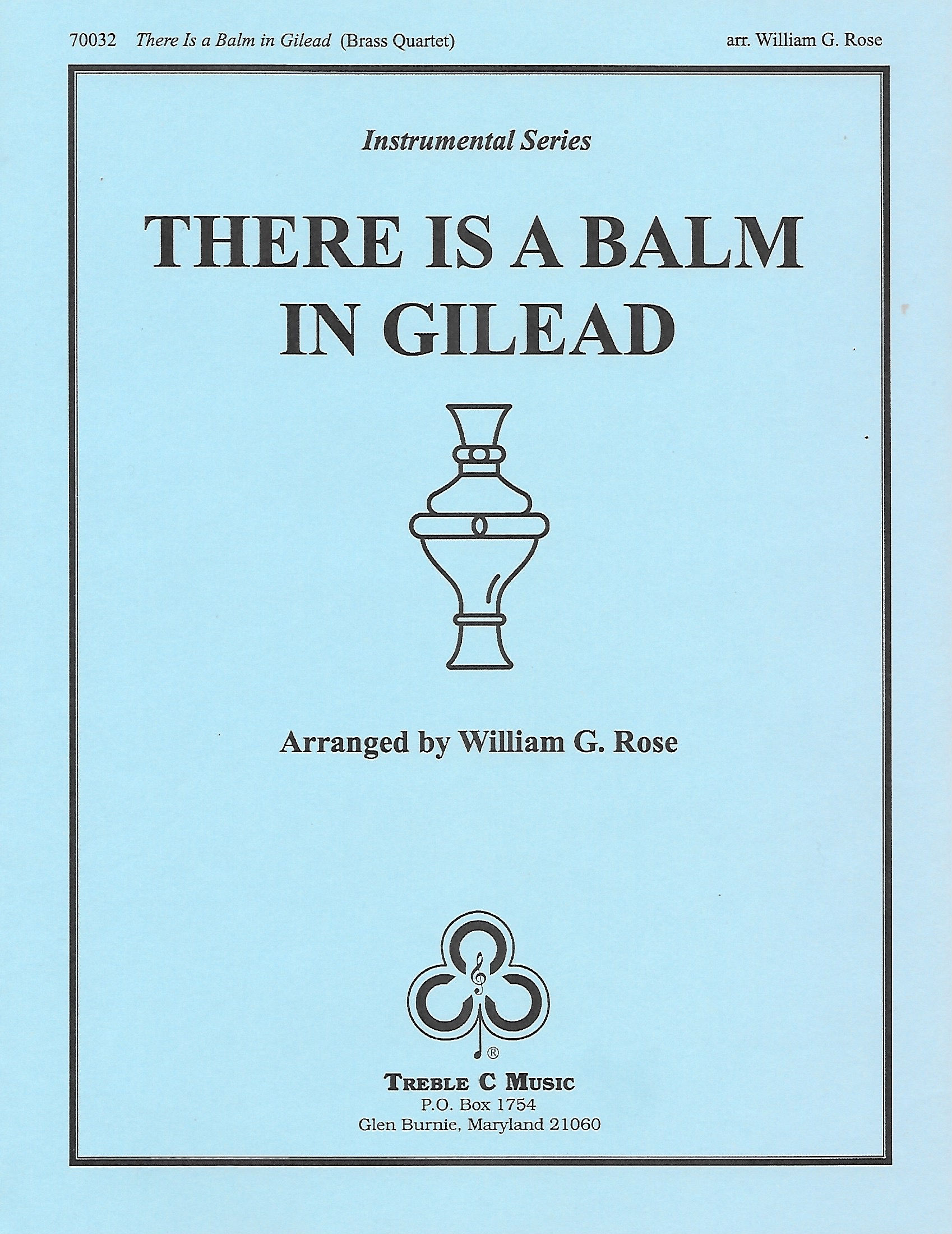 There Is a Balm in Gilead for Brass Quartet