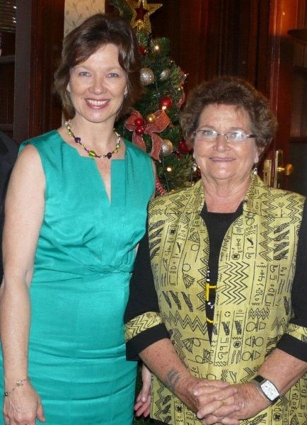 Andrea Williams and Dame Carol Kidu