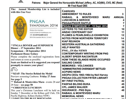 PNGAA Una Voce Journal - June 2014