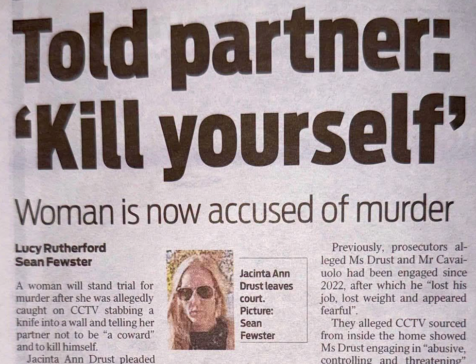 When Alleged Coercive Control Ends in Suicide: The Jacinta Ann Drust Case