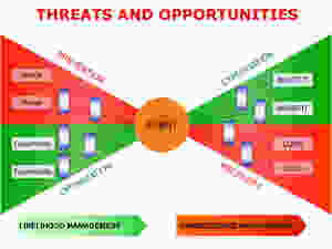Aligning postitive and negative risks on a risk Bow-Tie model