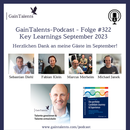 🎙️ GainTalents-Podcast: "Key Learnings aus September 2023 - Folge 322”