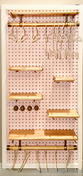 custom pegboard American girl dolls accessories jewelry shoes
