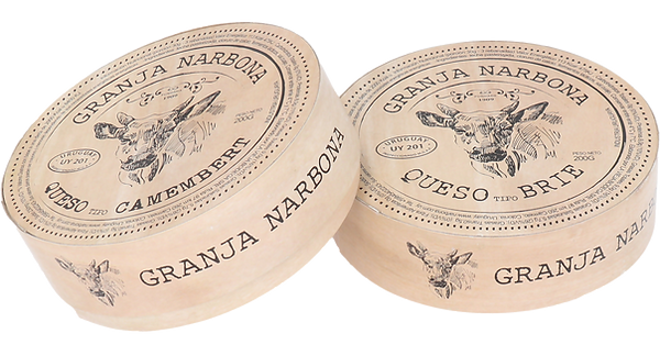packaging queso Brie y Camembert narbona
