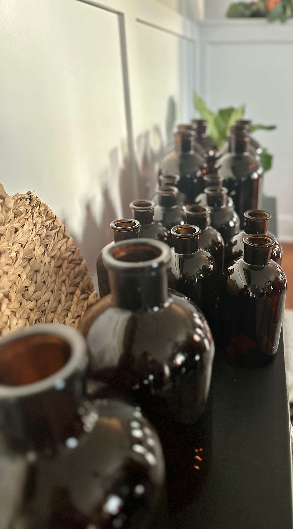 Thumbnail: Medium Amber Glass Jug - $2.50/ea