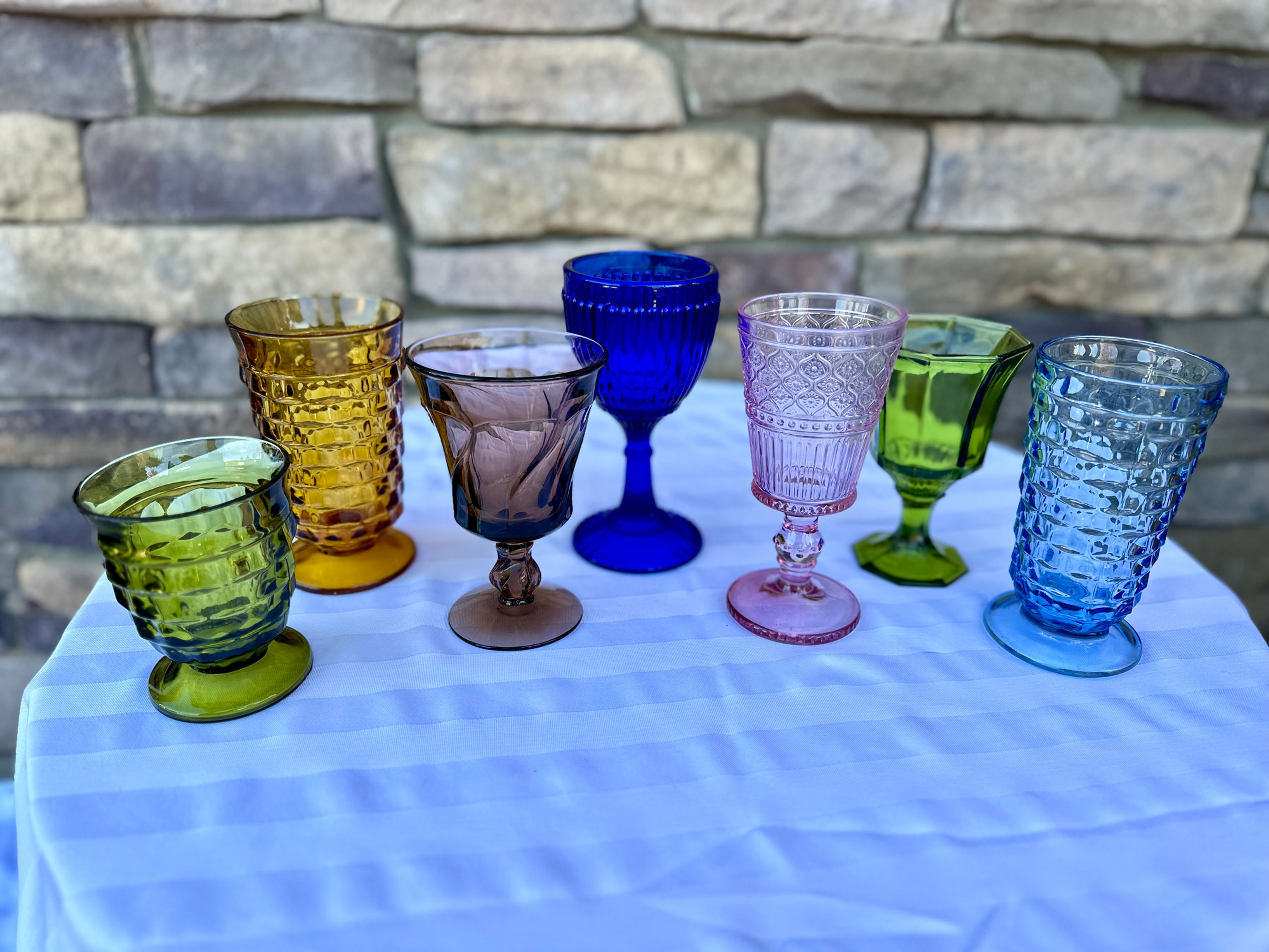 Assorted Colored Drinkware - $1.25/ea