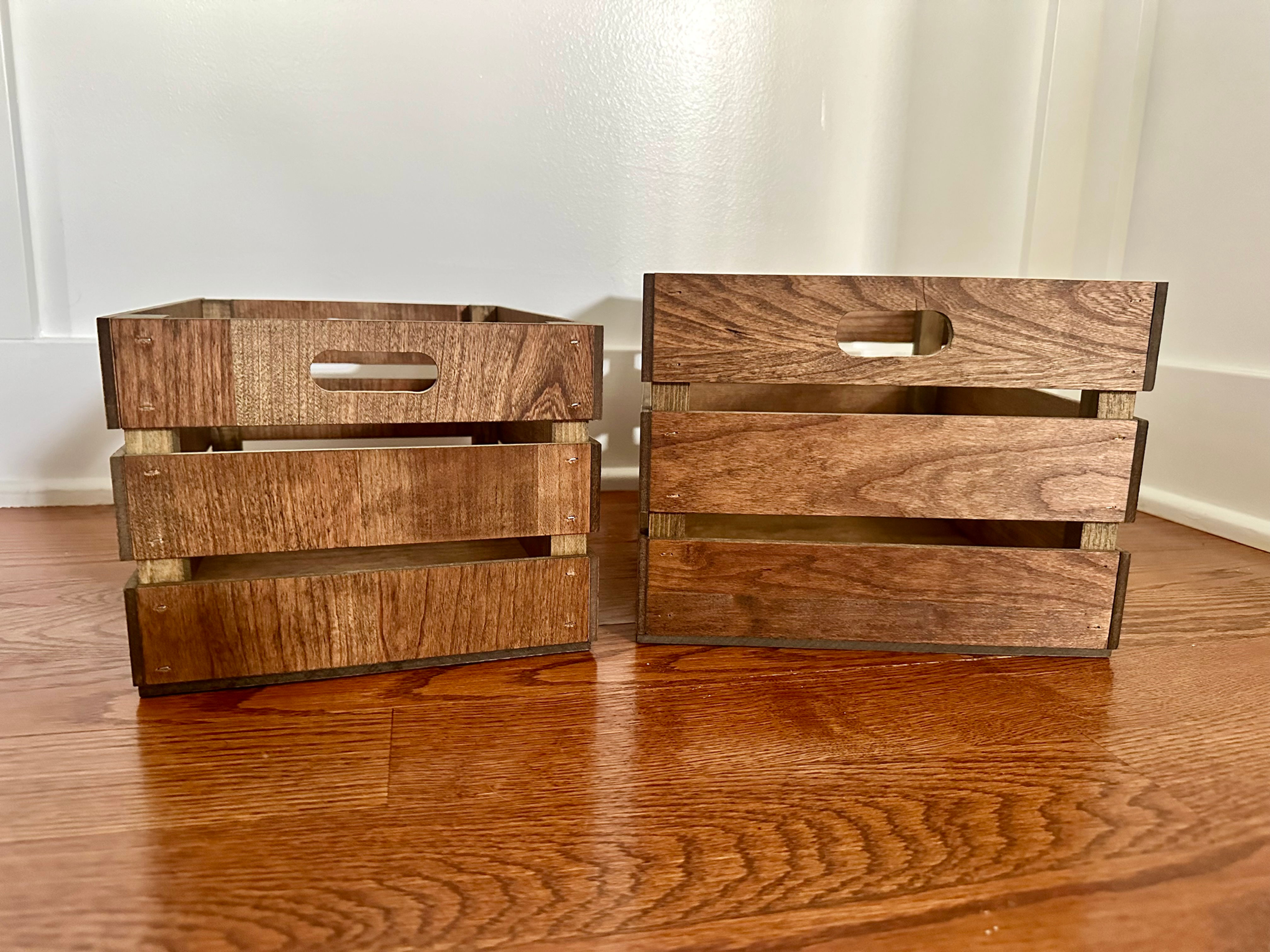 Wooden Crate (Large) w/ Shelf - $6.00 - $8.00/ea