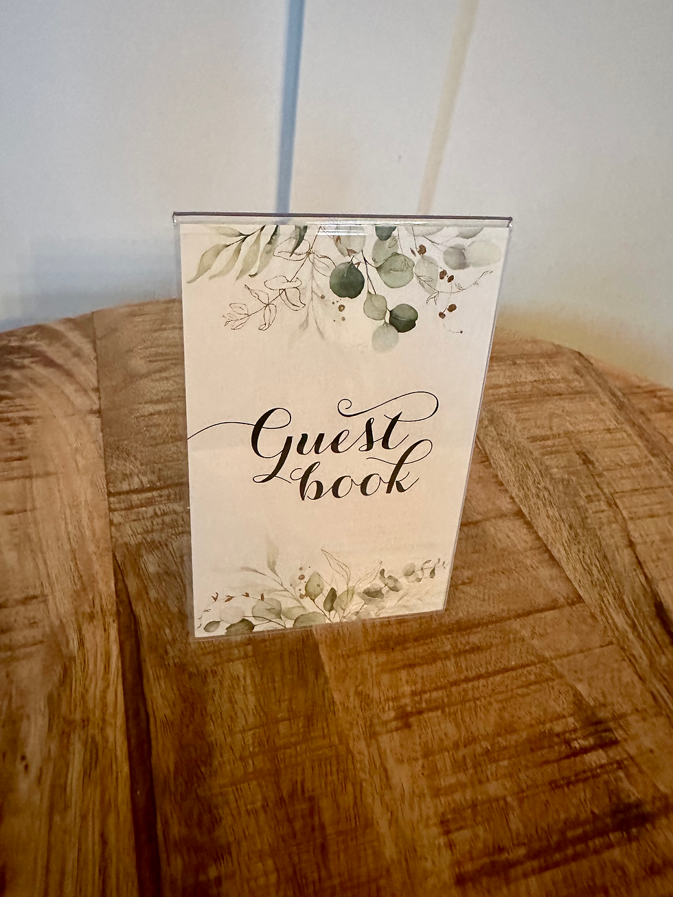 Thumbnail: Eucalyptus Themed Table Numbers and Signs - $1.00/ea